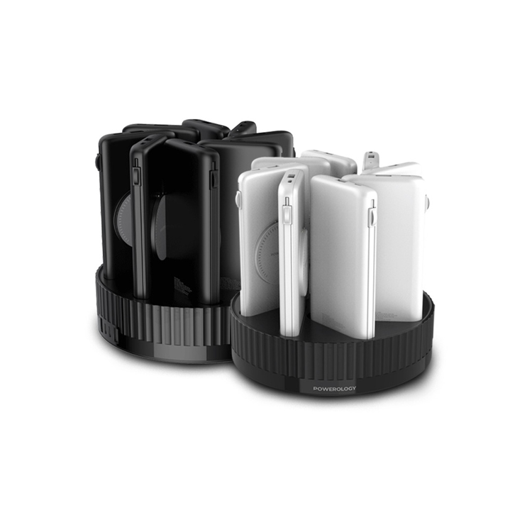 Picture of Powerology 8in1 Station 10000mAh PD 120W QC Wireless Power Bank - Black